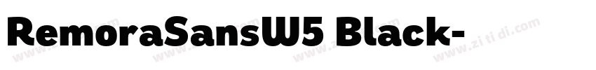 RemoraSansW5 Black字体转换 RemoraSansW5 Black字体转换